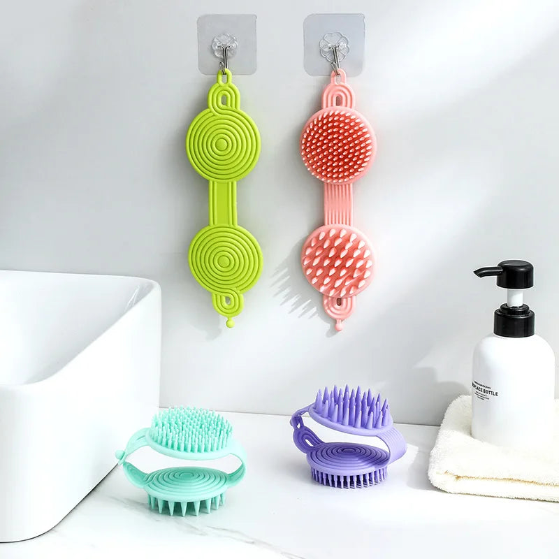 Flexible double-sided pet grooming brush
